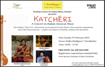 Katcheri - A Concert in Indian Classical Music